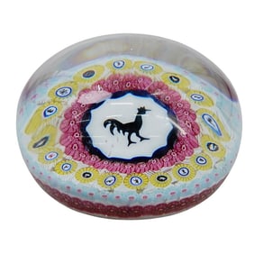 Baccarat Crystal Gridel Rooster Paperweight (1971)