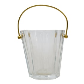 Baccarat Crystal & Gold-Plated Ice Bucket