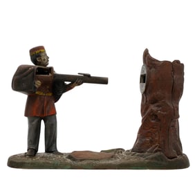 Grenadier Cast Iron Mechanical Bank