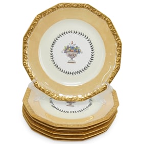 (6 Pc) Vintage Rosenthal Porcelain Dinner Plates