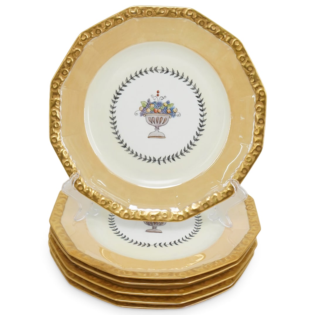 (6 Pc) Vintage Rosenthal Porcelain Dinner Plates (1 of 6)