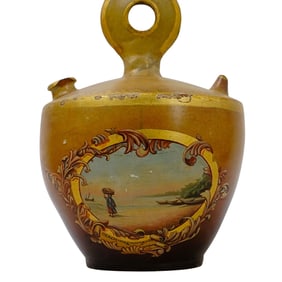 Antique Filipino Pottery Clay "Botijo" Water Jug