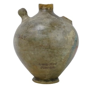Antique Cuban Pottery Clay "Botijo" Water Jug