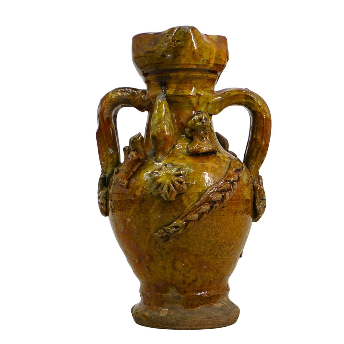 Pennsylvania Redware G.W. Ceramic Jug (1 of 8)