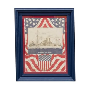 "Remember The Maine" Spanish-American War Commemorative Bandana