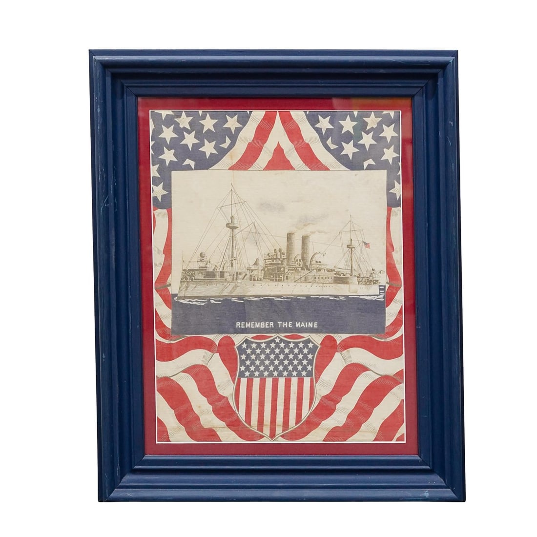 "Remember The Maine" Spanish-American War Commemorative Bandana (1 of 4)