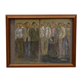 Bob Bride Mixed Media Illustration