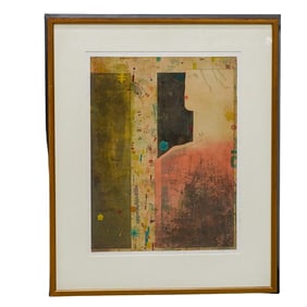 Signed Modern Contemporary Abstract Etching