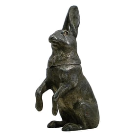 Mika Silver Plated Rabbit Table Lighter