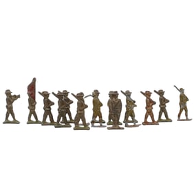 (16 pcs) Hollowcast Lead Toy Soldiers