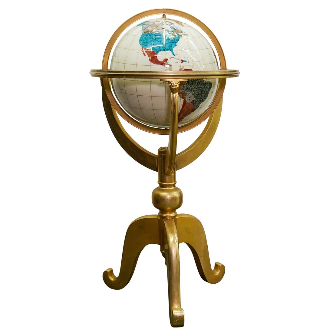 Mother Of Pearl and Semi Precious Stone Globe (1 of 11)