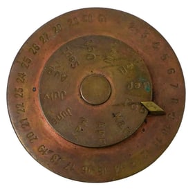 Brass Perpetual Desk Calendar