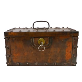 Victorian Industrial Iron Strong Box