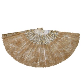 19th Century Victorian Lace Fan