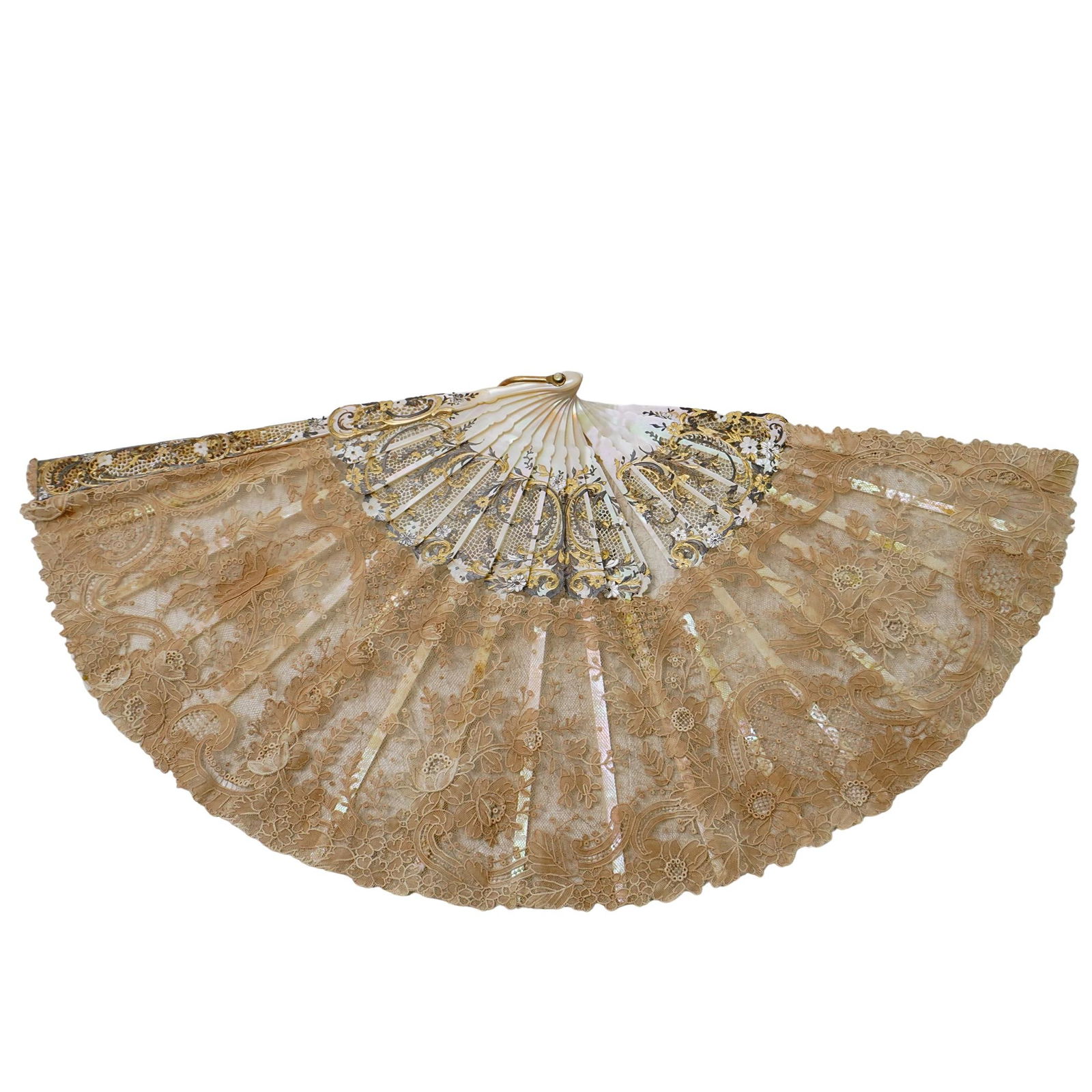 19th Century Victorian Lace Fan (1 of 6)