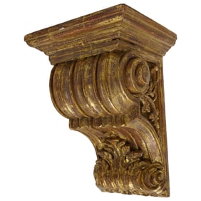 Gilt Wood Bracket Shelf
