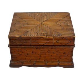 Antique Matchsticks Storage Box