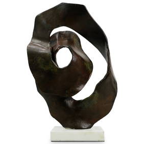 Abstract Mixed Metal Sculpture (1 of 2)