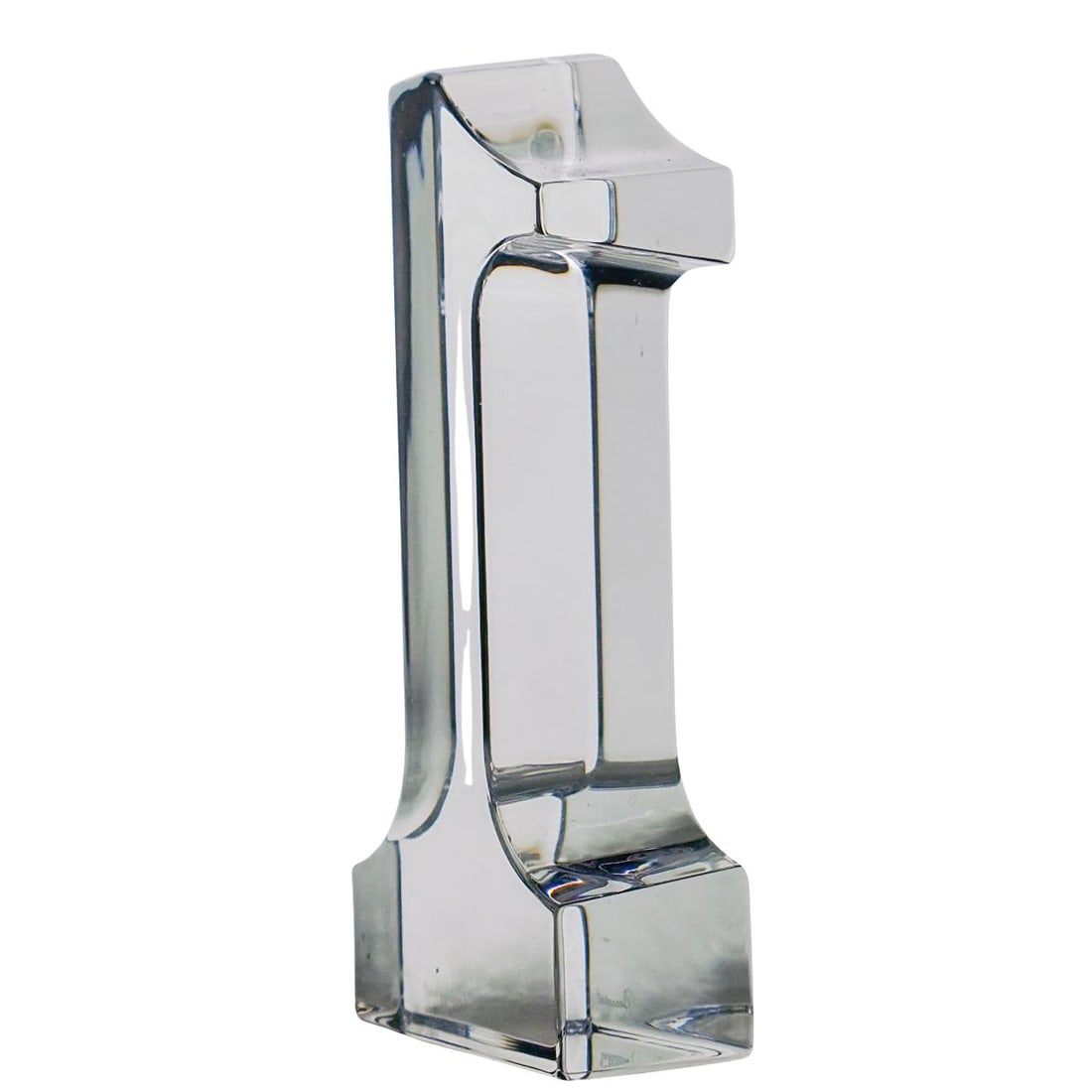 Baccarat "Number 1" Crystal Figurine. (1 of 4)