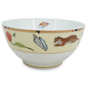 Lynn Chase "Exotica" Porcelain & Gilt Decorated Bowl
