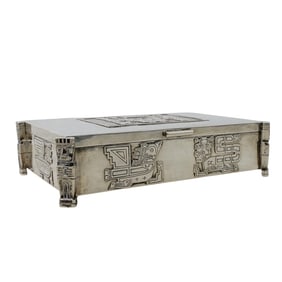 900 Silver Bolivia Hinged Treasure Box