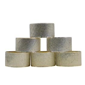 (6 Pc) Vintage Silver Plated Napkin Rings Set