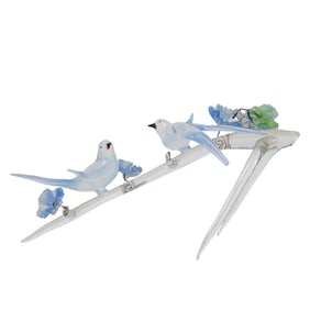 Glass Miniature of Two Birds