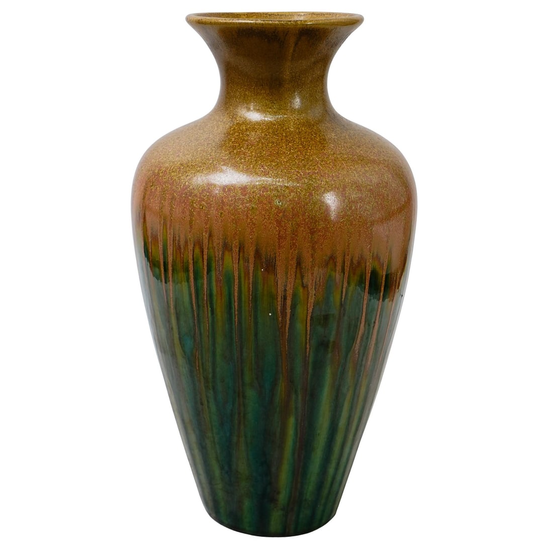 Mid-century Drip Glaze Vase (1 of 6)