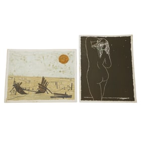 (2 pcs) Federico Righi Lithographs