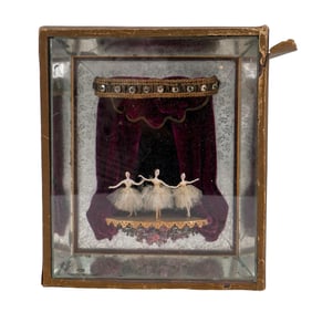 Antique Venetian Ballerina Shadow Box