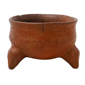 Poss. Pre-Columbian Pottery Tripod Bowl
