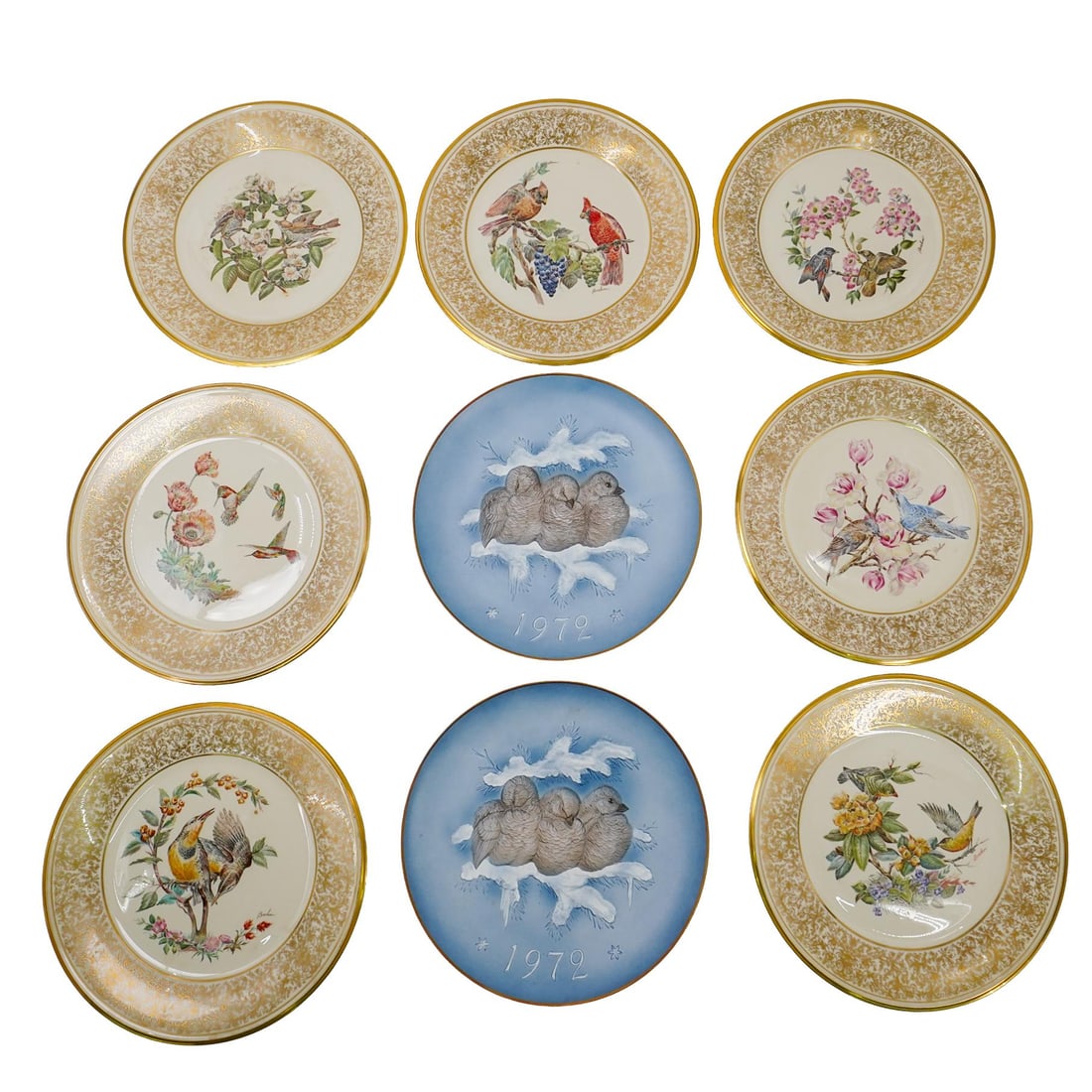 (9 Pc) Vintage Lenox Porcelain Plates (1 of 12)