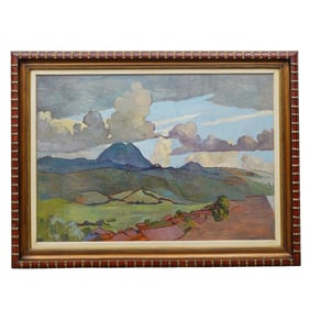 Ricardo Martínez (Mexican, 1918-2009) Oil on Canvas Landscape Painting