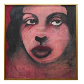 Rubens Gerchman (Brazilian, 1942-2008) Oil On Canvas