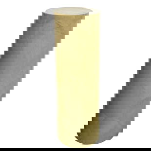 Aldo Tura Goatskin Pedestal: DESCRIPTION: Aldo Tura cylindrical pedestal, made of lacquered goatskin. CIRCA: Mid 20th Century ORIGIN: Italy DIMENSIONS: H: 42" D: 14" CONDITION: Wear to top edge. Unless otherwise stated, all infor