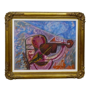 Rodolfo Nieto (1936-1985) Oil on Canvas Abstract Composition Painting