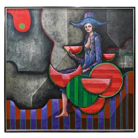 Alvaro Blancarte (Mexican, 1934-2021) Mixed Media On Canvas