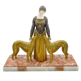 After Demetre Chiparus "Les Amis De Toujours" Bronze Sculpture