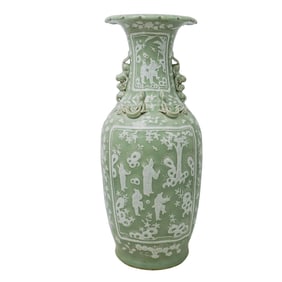 Chinese Qing Dynasty Celadon Vase