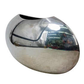 Lino Sabattini Italian Chrome Silver Vase