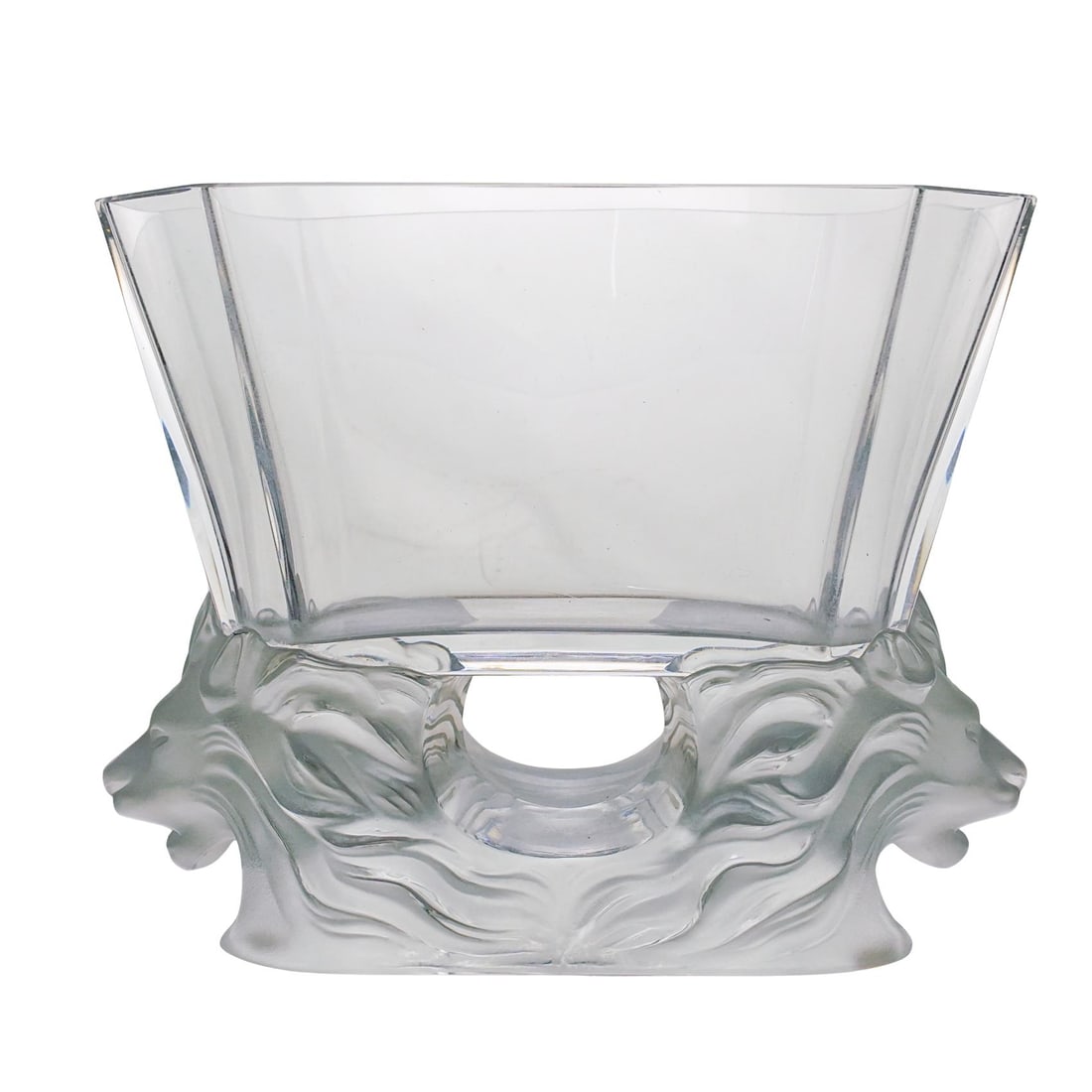 Lalique Crystal Lion Vase (1 of 7)
