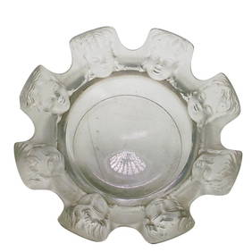 (2 Pc) Lalique Crystal Perfume Bottle and Ashtray Grouping (1 of 7)