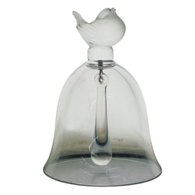 Lalique Crystal "Sparrow" Bird Table Bell