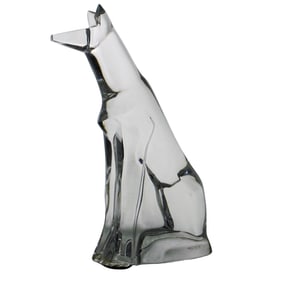 Baccarat Borzoi Dog Crystal Figurine