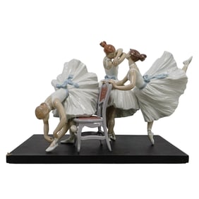 Lladro Porcelain "Backstage" Large Group Figurine Sculpture
