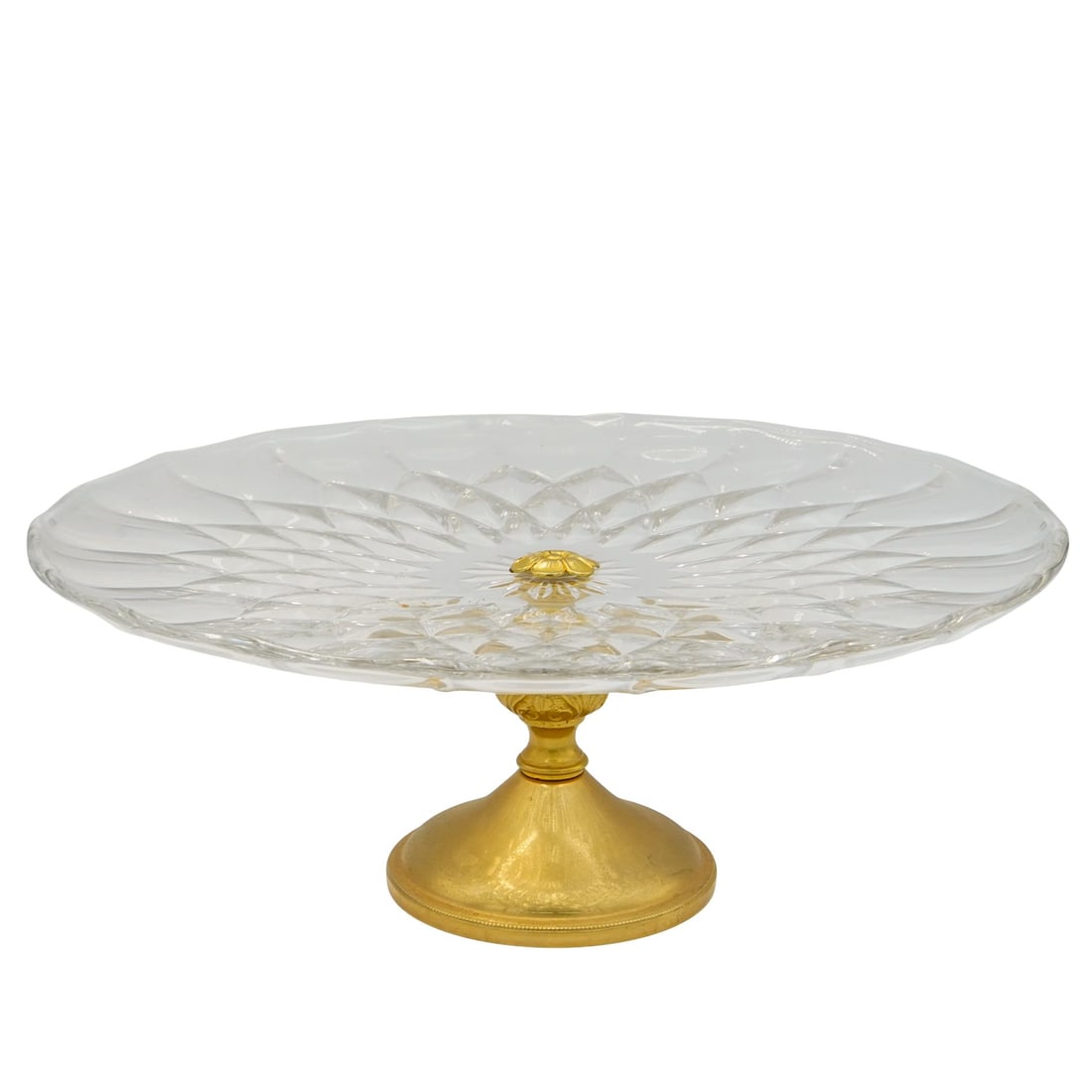 Val St Lambert Crystal Cake Stand (1 of 5)