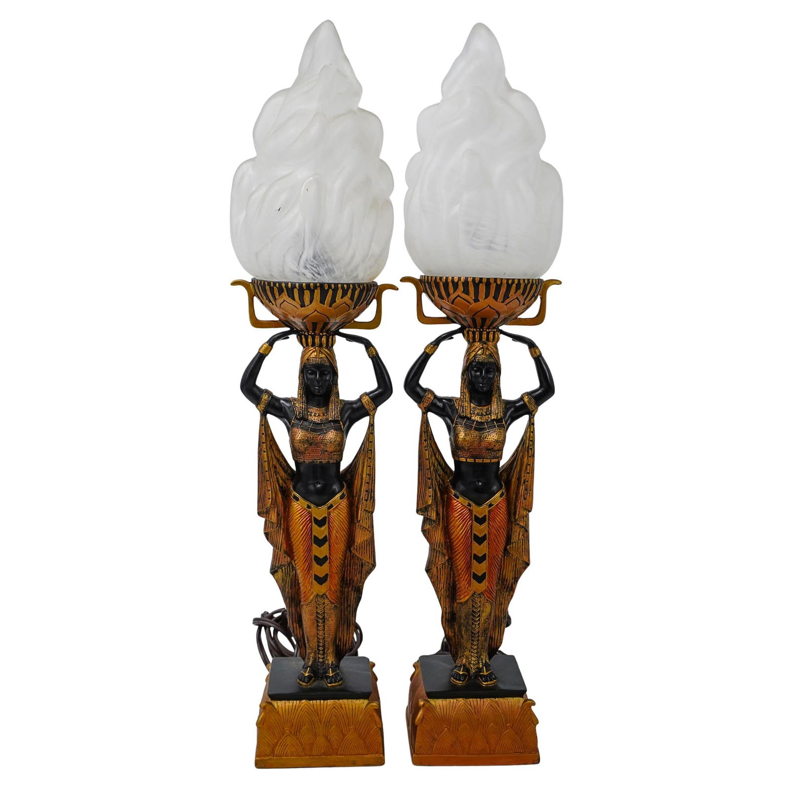 Pair Of Egyptian Revival Style Table Lamps (1 of 10)
