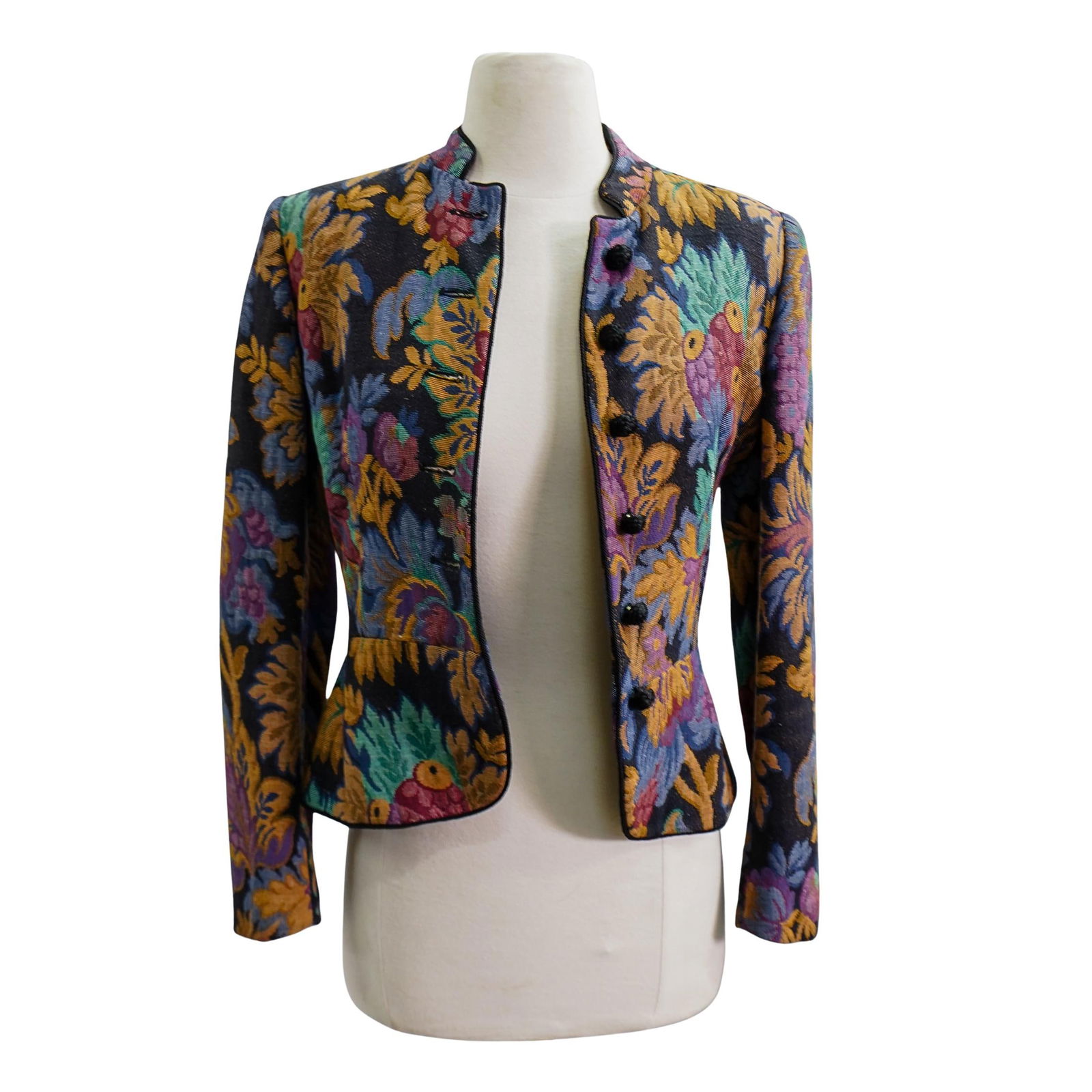 Vintage Oscar De La Renta Floral Tailored Jacket (1 of 7)