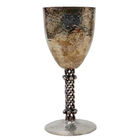 Emilia Castillo (1958-, Mexican) Silverplate Goblet