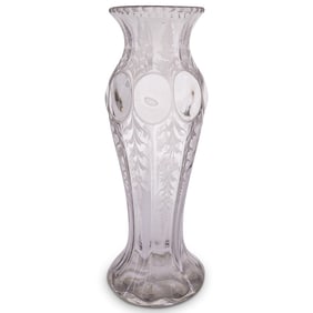 Antique Hawkes Crystal Vase
